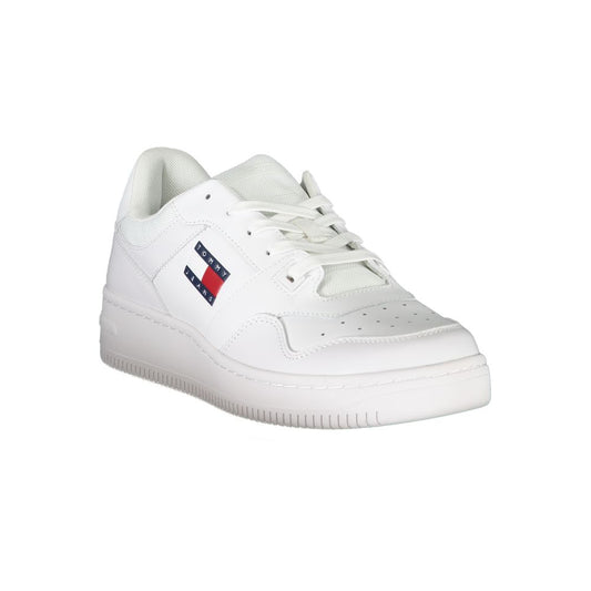 Tommy Hilfiger White Polyester Athletic Sneakers