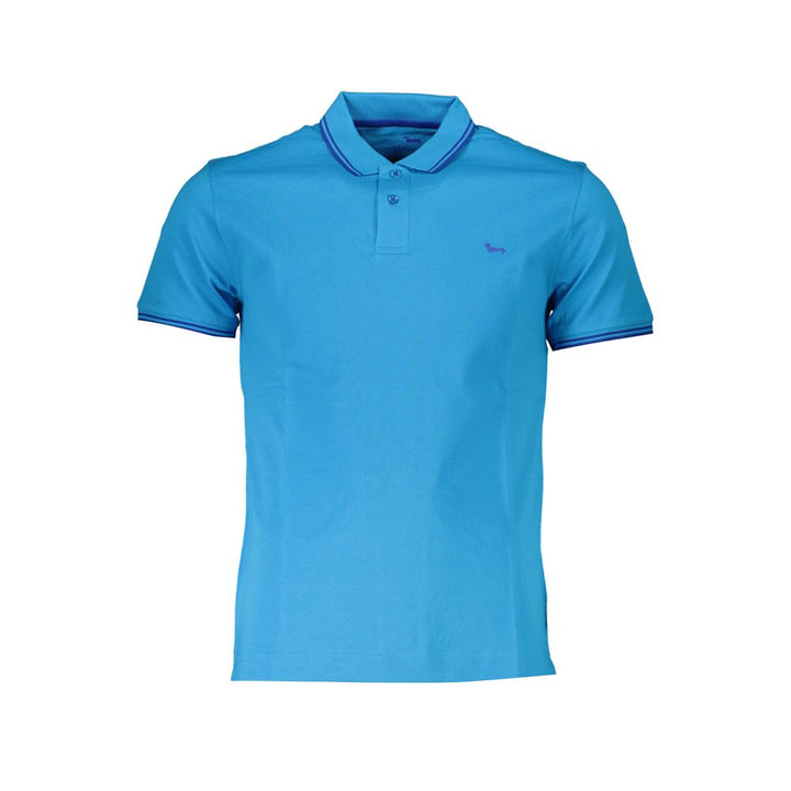 Harmont &amp; Blaine Azzurro Cotton Men Polo Shirt