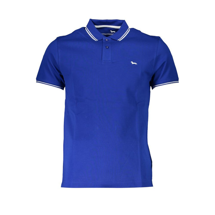Harmont &amp; Blaine Blue Cotton Polo Shirt