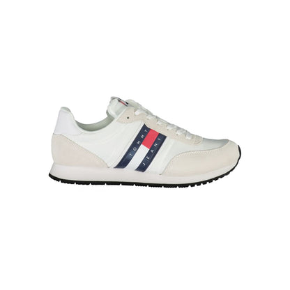 Tommy Hilfiger White Polyester Athletic Sneakers