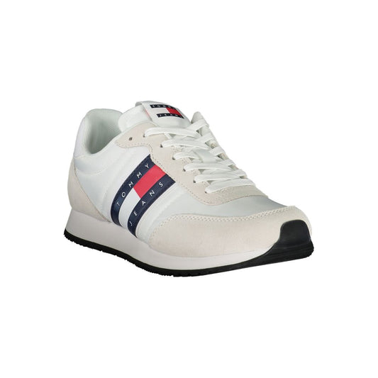 Tommy Hilfiger White Polyester Athletic Sneakers