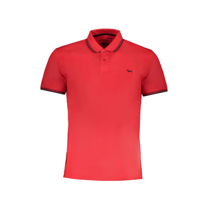 Harmont &amp; Blaine Rosso Cotton Men Polo Shirt