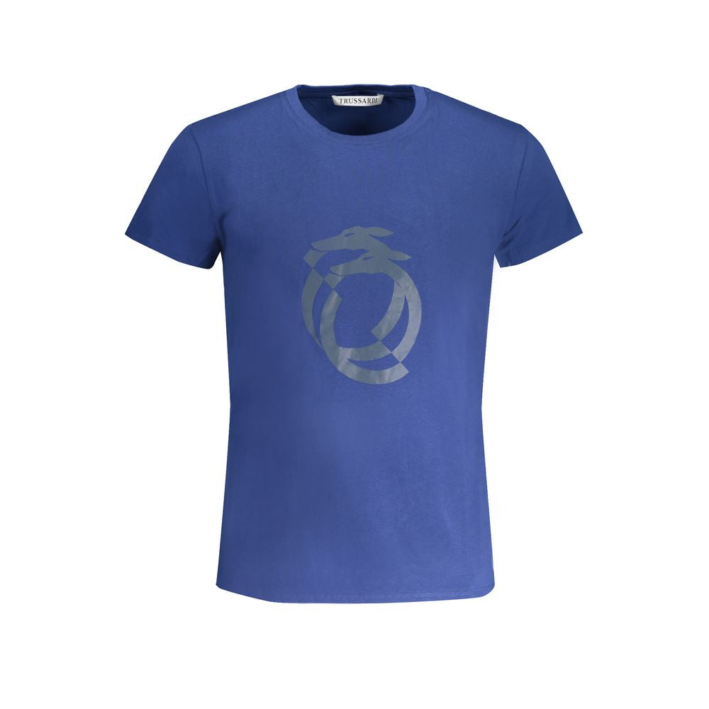 Trussardi Blue Cotton Men&