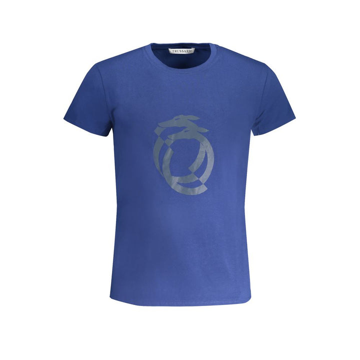 Trussardi Blue Cotton Men&