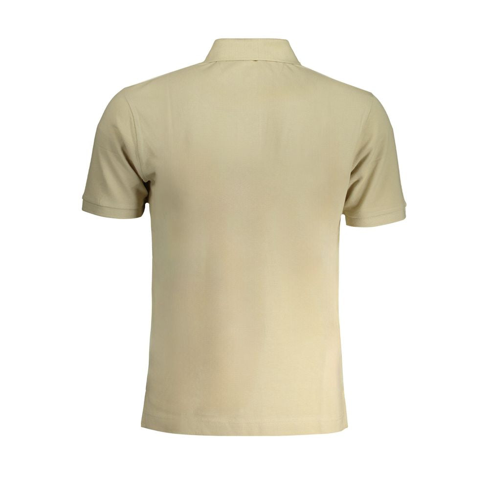 La Martina Beige Cotton Men Polo Shirt