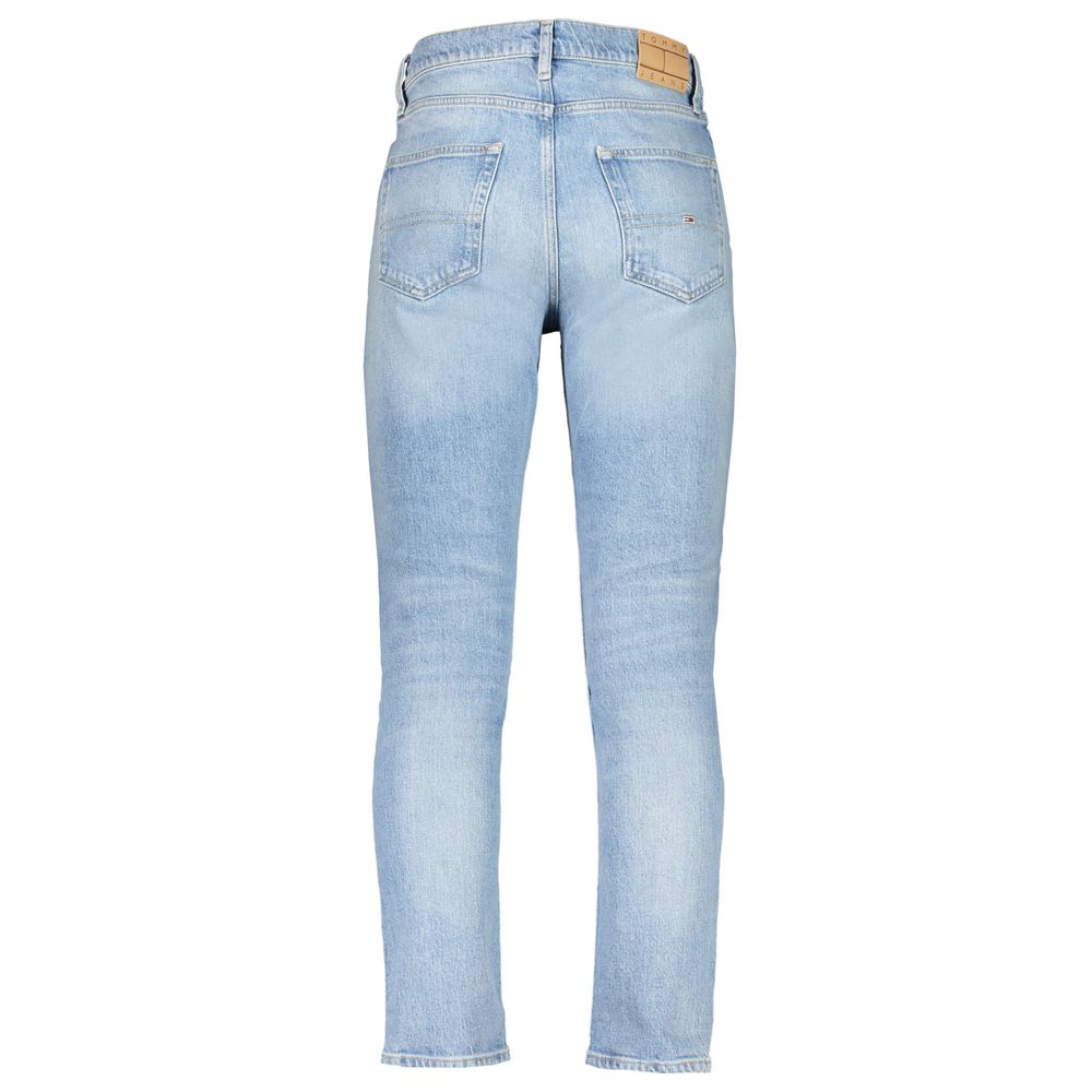 Tommy Hilfiger Blue Cotton Tapered Jeans