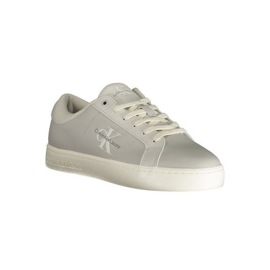 Calvin Klein Gray Polyester Low Top Sneakers