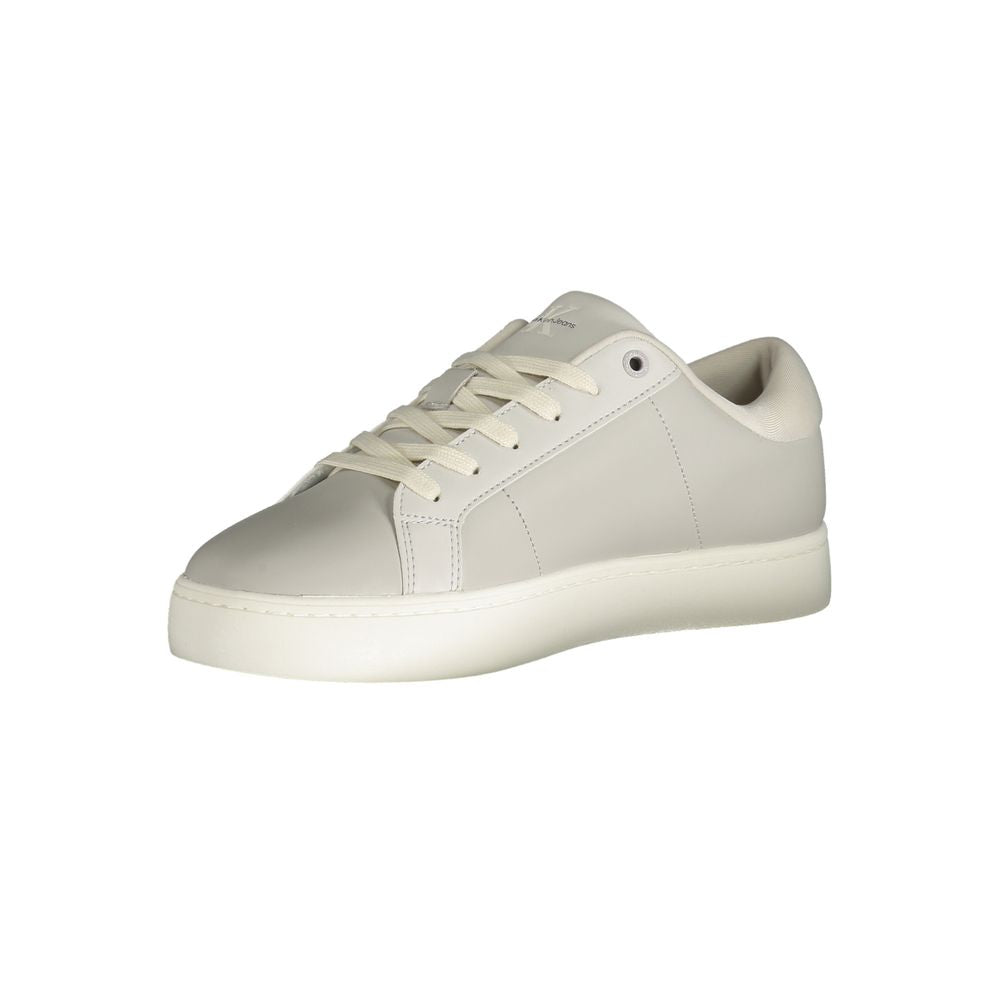Calvin Klein Gray Polyester Low Top Sneakers