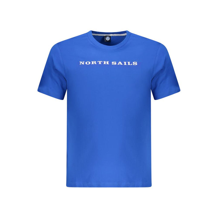 North Sails Blue Cotton Men T-Shirt