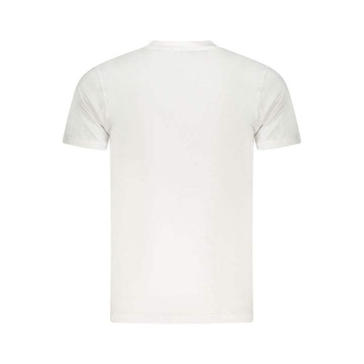 Cavalli Class White Cotton Men T-Shirt