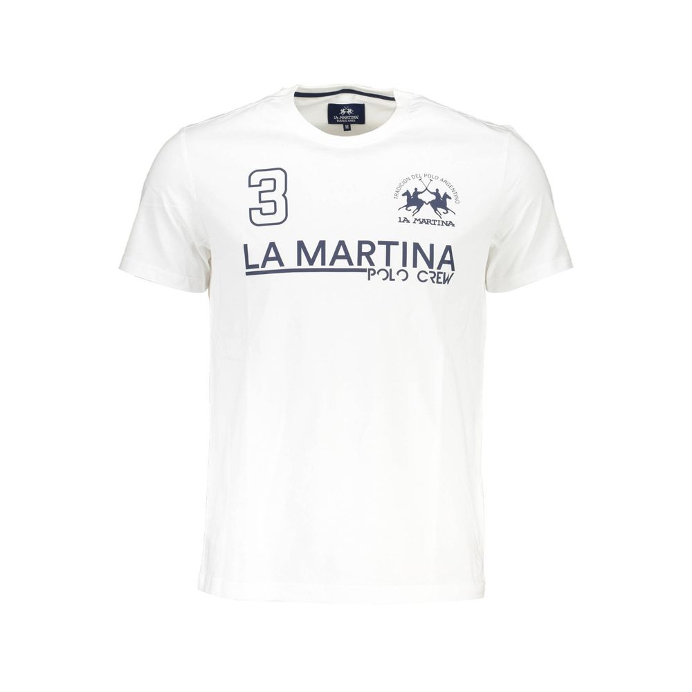 La Martina White Cotton Men&