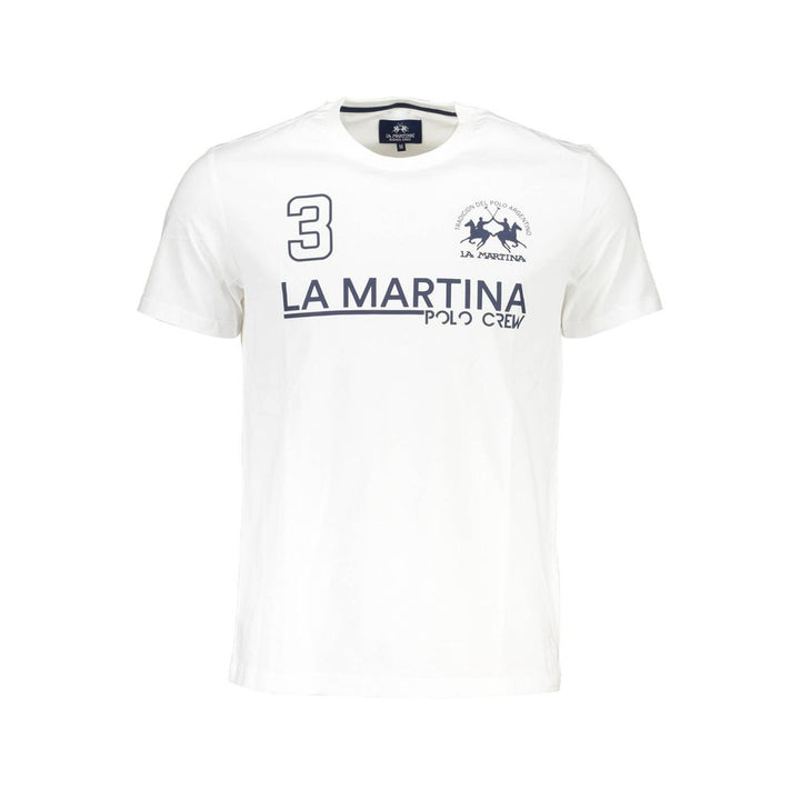 La Martina White Cotton Men&