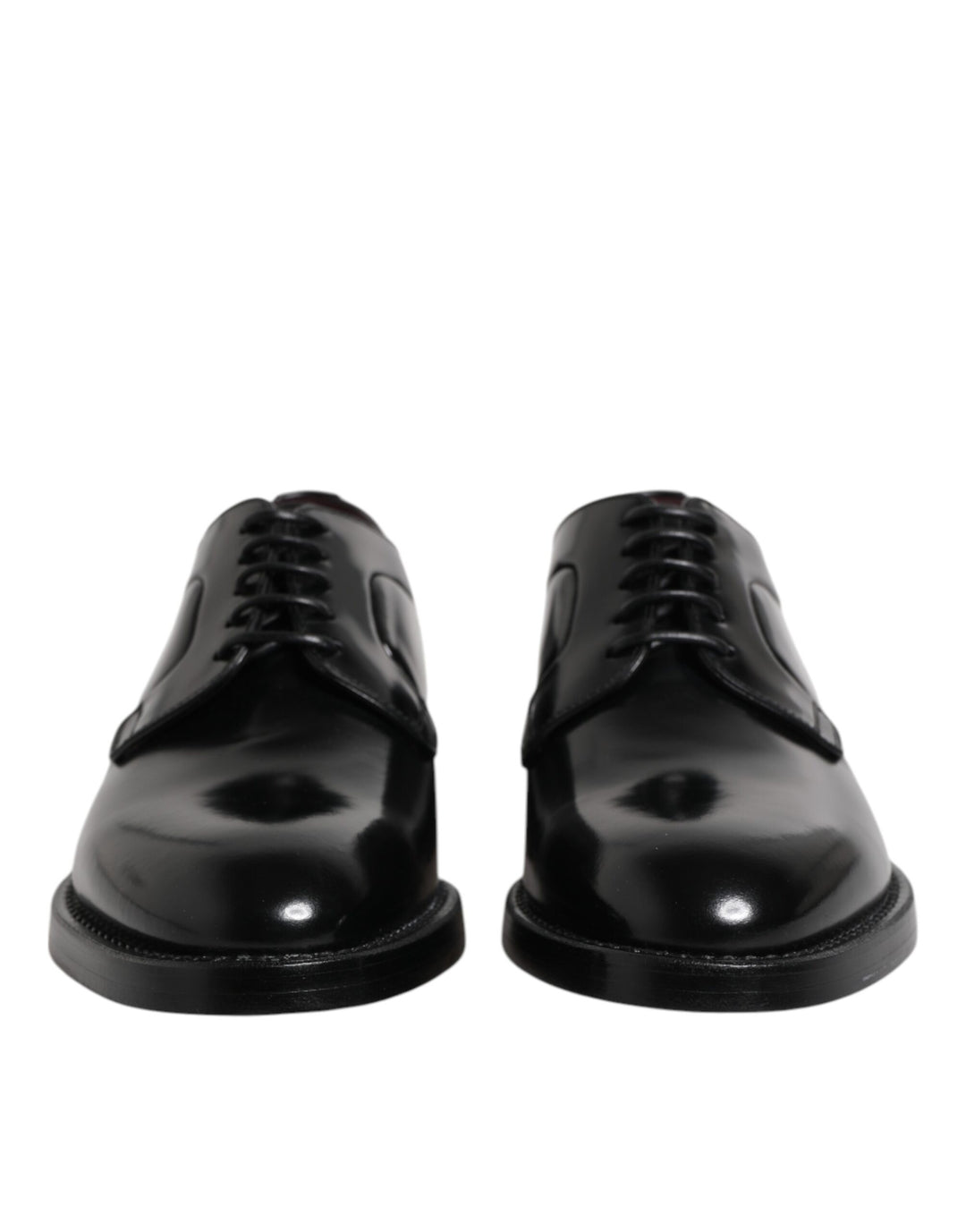 Dolce &amp; Gabbana Black Leather Lace Up Derby Dress Formal Shoes