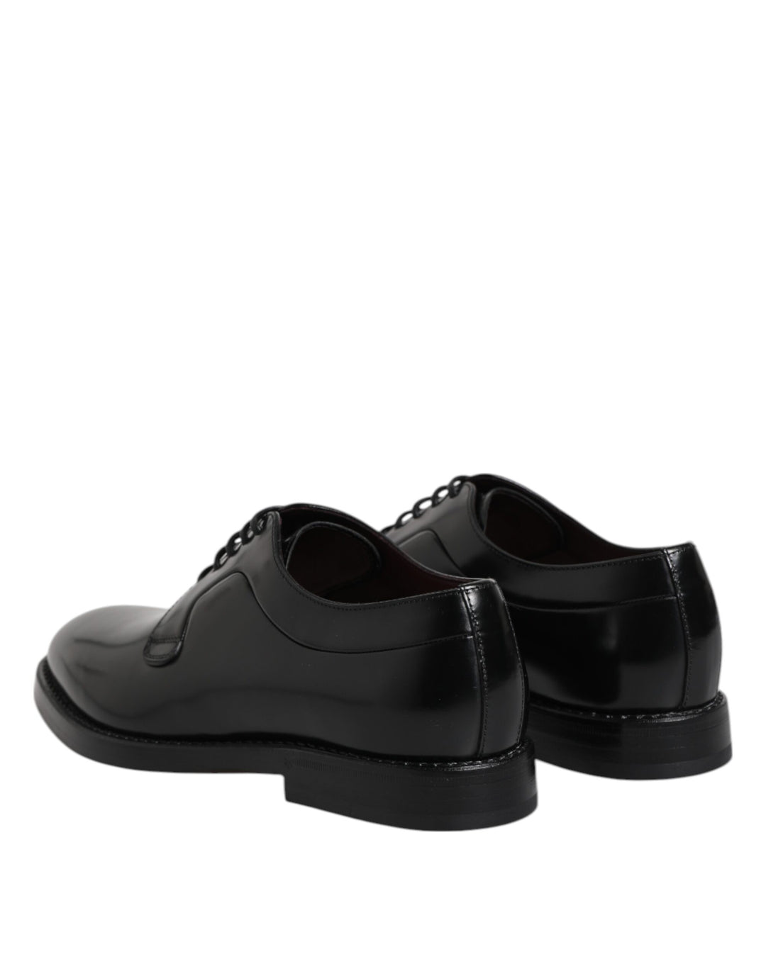 Dolce &amp; Gabbana Black Leather Lace Up Derby Dress Formal Shoes