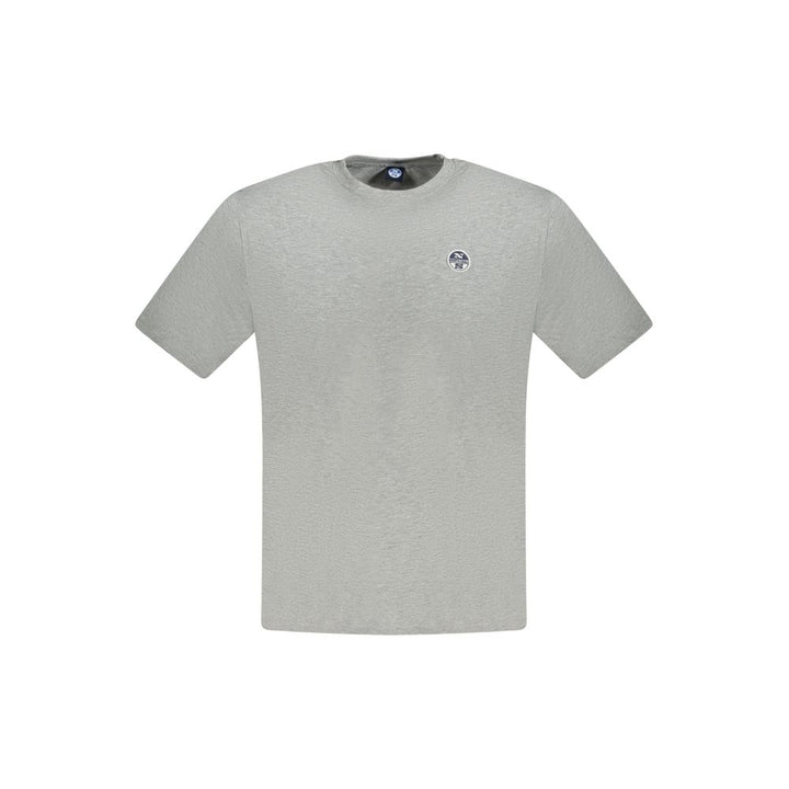 North Sails Grigio Cotton Men T-Shirt