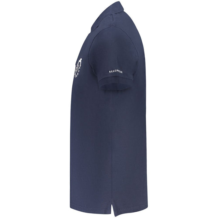 Trussardi Blu Cotton Men Polo