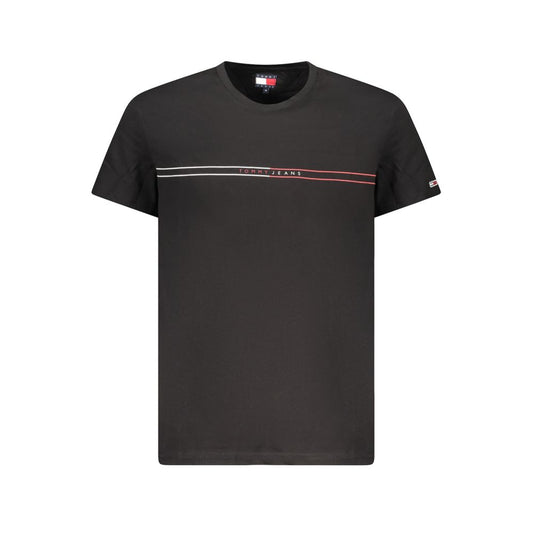 Tommy Hilfiger Black Cotton Men's T-Shirt