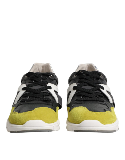 Dolce & Gabbana Multicolor Lace Up Low Top Men Sneakers Shoes