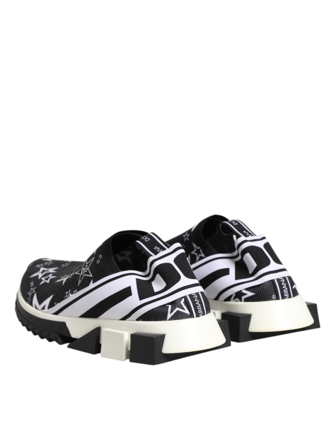 Dolce &amp; Gabbana Black White Sorrento Low Top Sneakers Shoes