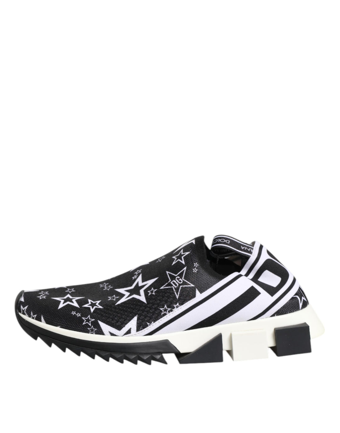 Dolce &amp; Gabbana Black White Sorrento Low Top Sneakers Shoes