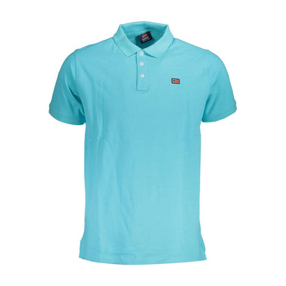 Norway 1963 Azzurro Cotton Men Polo
