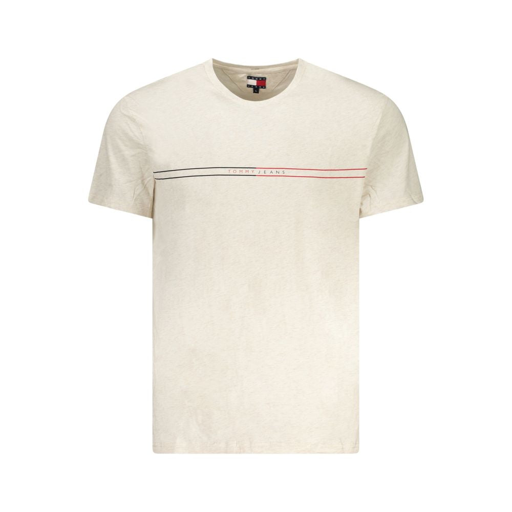 Tommy Hilfiger Beige Cotton Men's T-Shirt