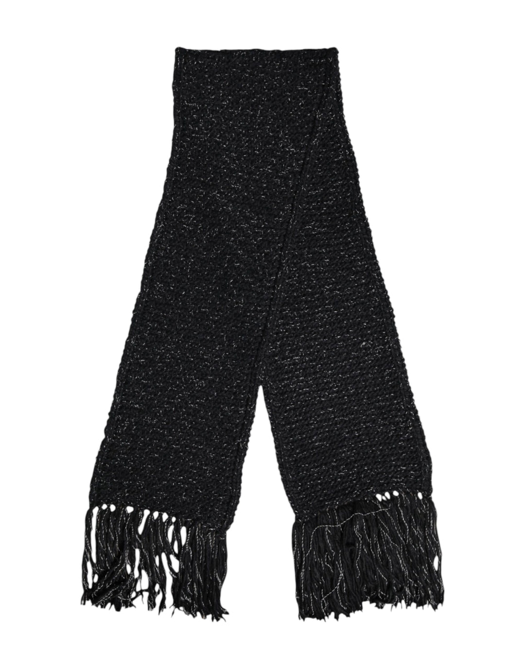 Dolce &amp; Gabbana Black Cashmere Neck Warmer Wrap Shawl Scarf