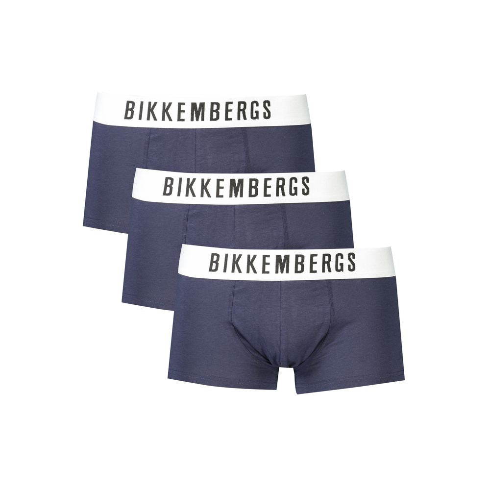 Bikkembergs Blue Polyester Men&