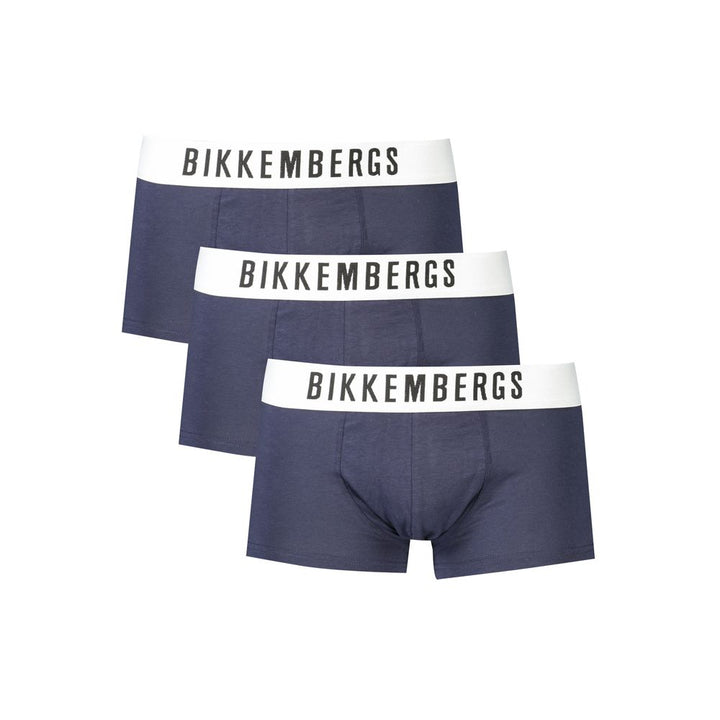 Bikkembergs Blue Polyester Men&
