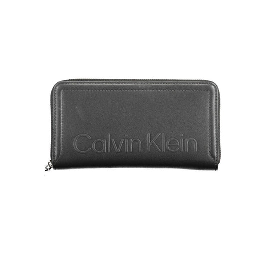 Calvin Klein Black Polyurethane Women Wallet