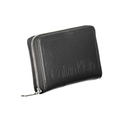 Calvin Klein Black Polyurethane Women Wallet