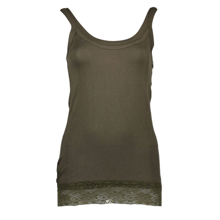 Silvian Heach Verde Cotton Women T-Shirt