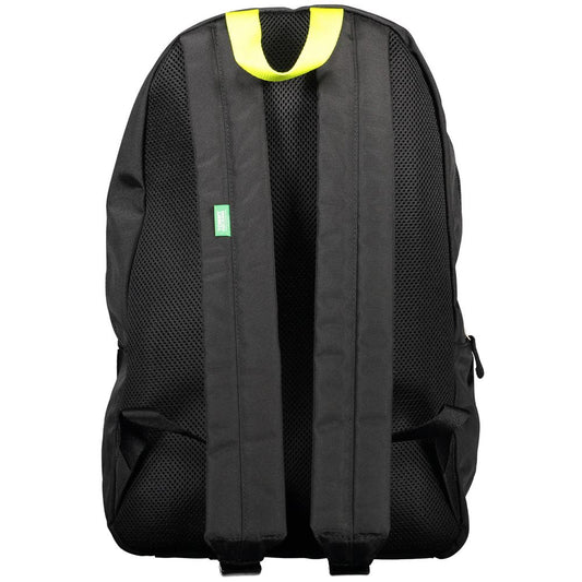 Tommy Hilfiger Black Recycled Polyester Men Backpack