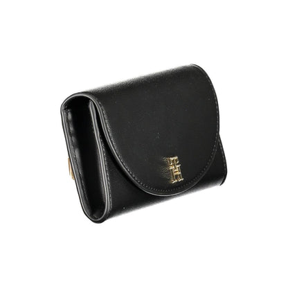Tommy Hilfiger Black Polyurethane Women Wallet