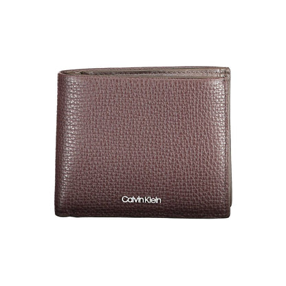 Calvin Klein Marrone Leather Men Wallet