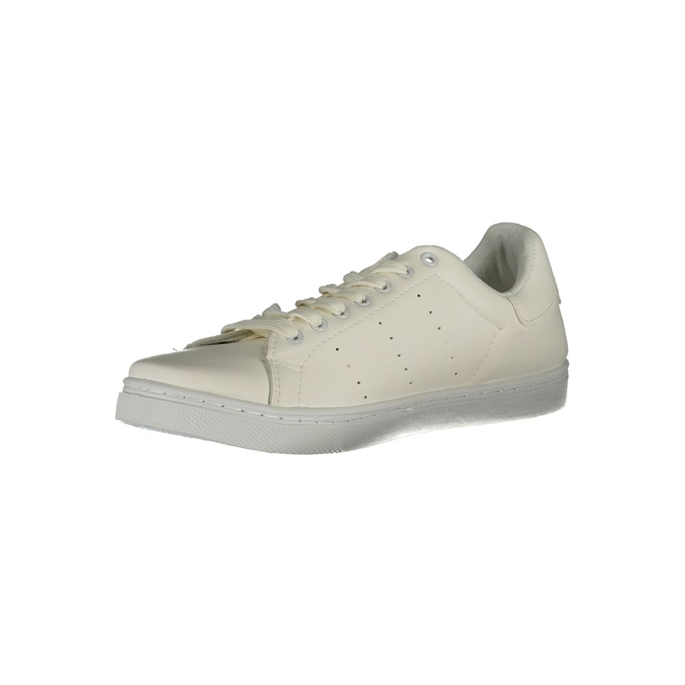 Norway 1963 White Polyester Athletic Sneakers