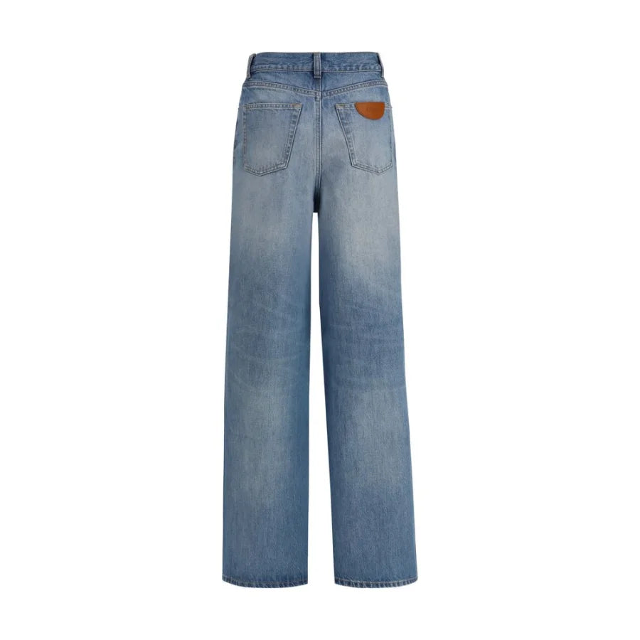 Chloé Blue Cotton Jeans Denim