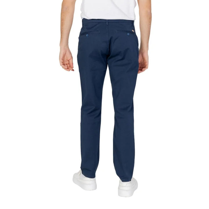 Armani Exchange Blue Cotton Casual Pants
