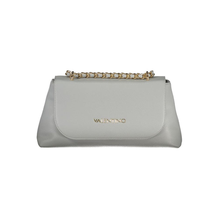 Mario Valentino - Gray Polyurethane Women’s Bag with Chain Shoulder Strap