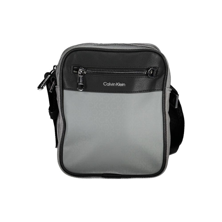Calvin Klein Grigio Polyester Men Shoulder Bag