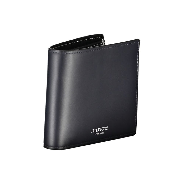 Tommy Hilfiger Blue Leather Men Wallet