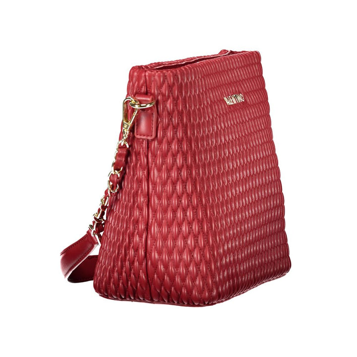 Mario Valentino - Rosso Polyurethane Women’s Bag with Removable Shoulder Strap