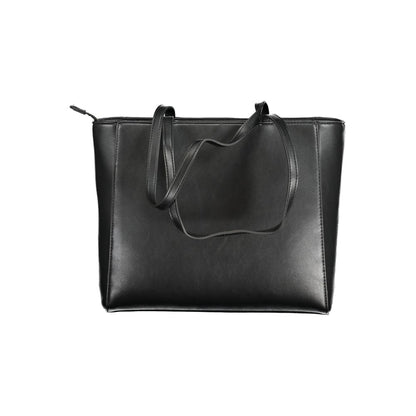 Mario Valentino Black Polyurethane Women Shoulder Bag