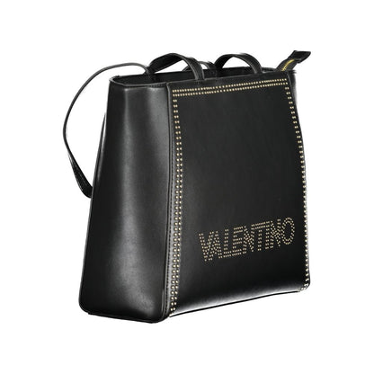 Mario Valentino Black Polyurethane Women Shoulder Bag
