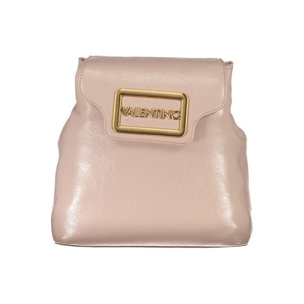Mario Valentino - Rosa Polyurethane Women’s Backpack with Adjustable Straps