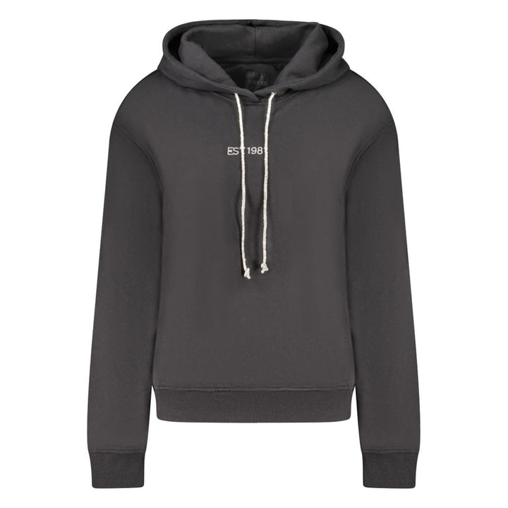 Guess Jeans Black Cotton Women Sweatshirt
