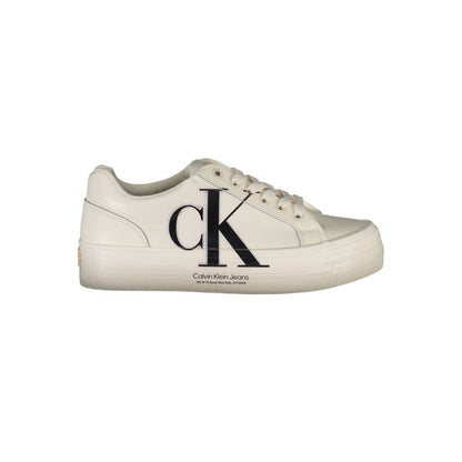 Calvin Klein Bianco Leather Women Sneaker