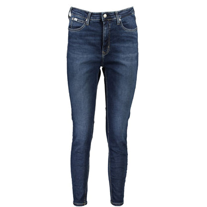 Calvin Klein Blu Cotton Womens Jeans