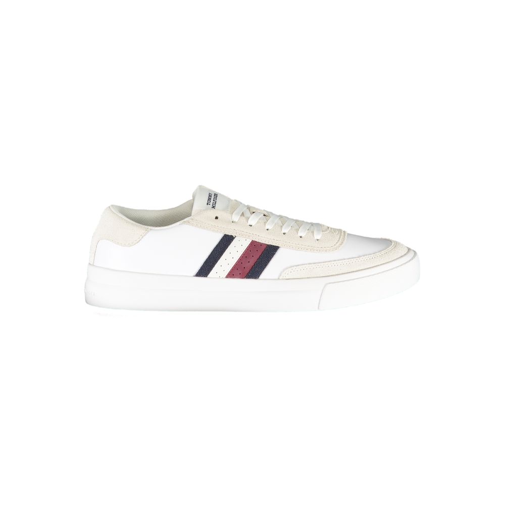 Tommy Hilfiger White Polyester Athletic Sneakers