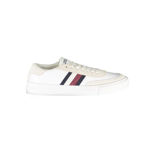 Tommy Hilfiger White Polyester Athletic Sneakers